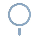 anneau MagSafe Apple bleu sur fond blanc