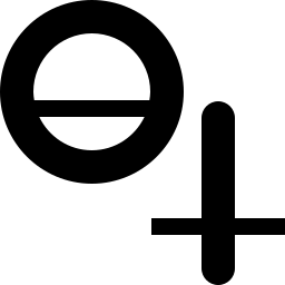 Qi Mags icone chargeur magsafe connexion magnétique puissante avec aimant et signe électrique noir sur fond blanc